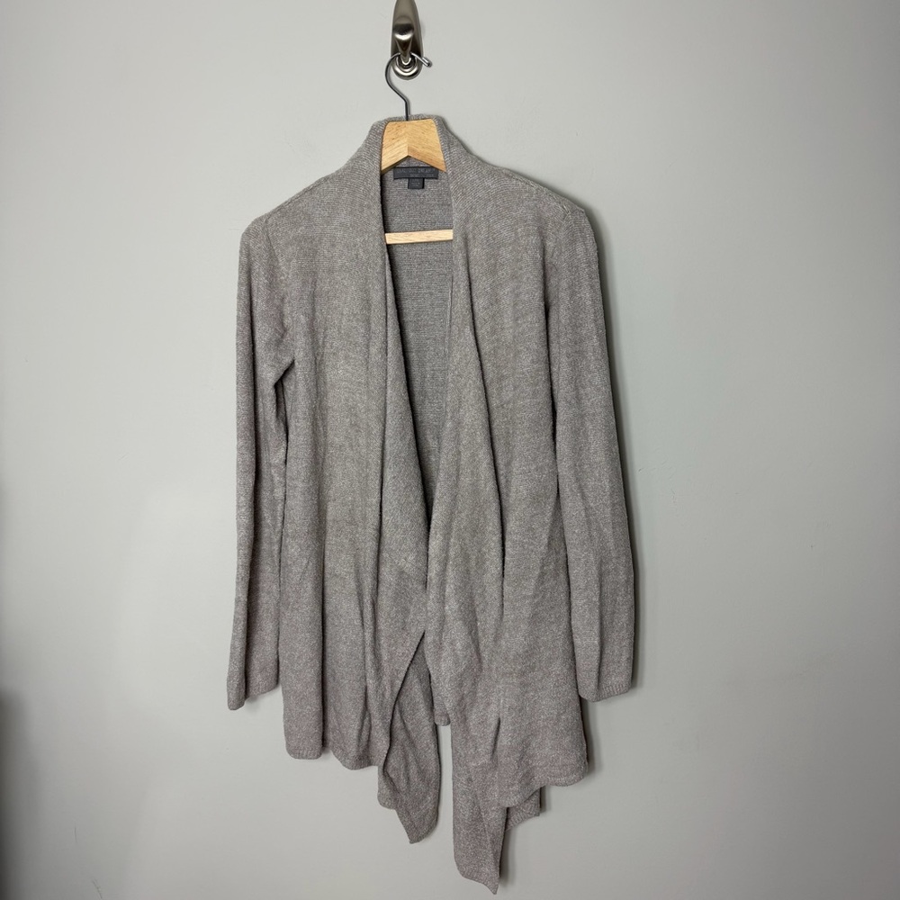 Barefoot Dreams Cozy Super Soft Open Cardigan Sweater Beige size Large/XL *A